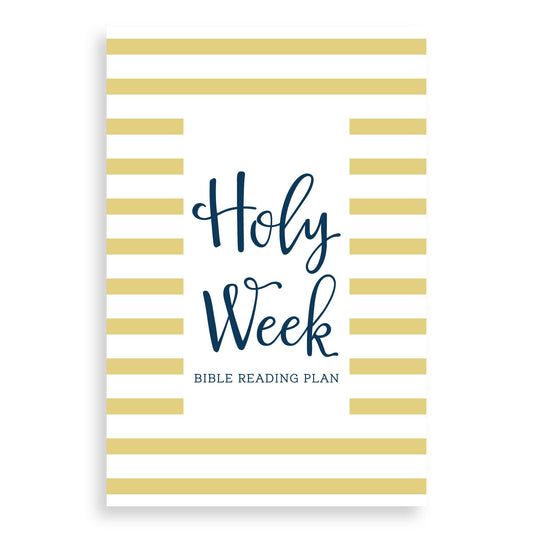 Holy Week Bible Reading Plan (Free Printable)-Muscadine Press