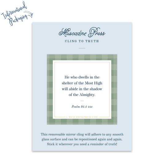 Scripture Mirror Cling