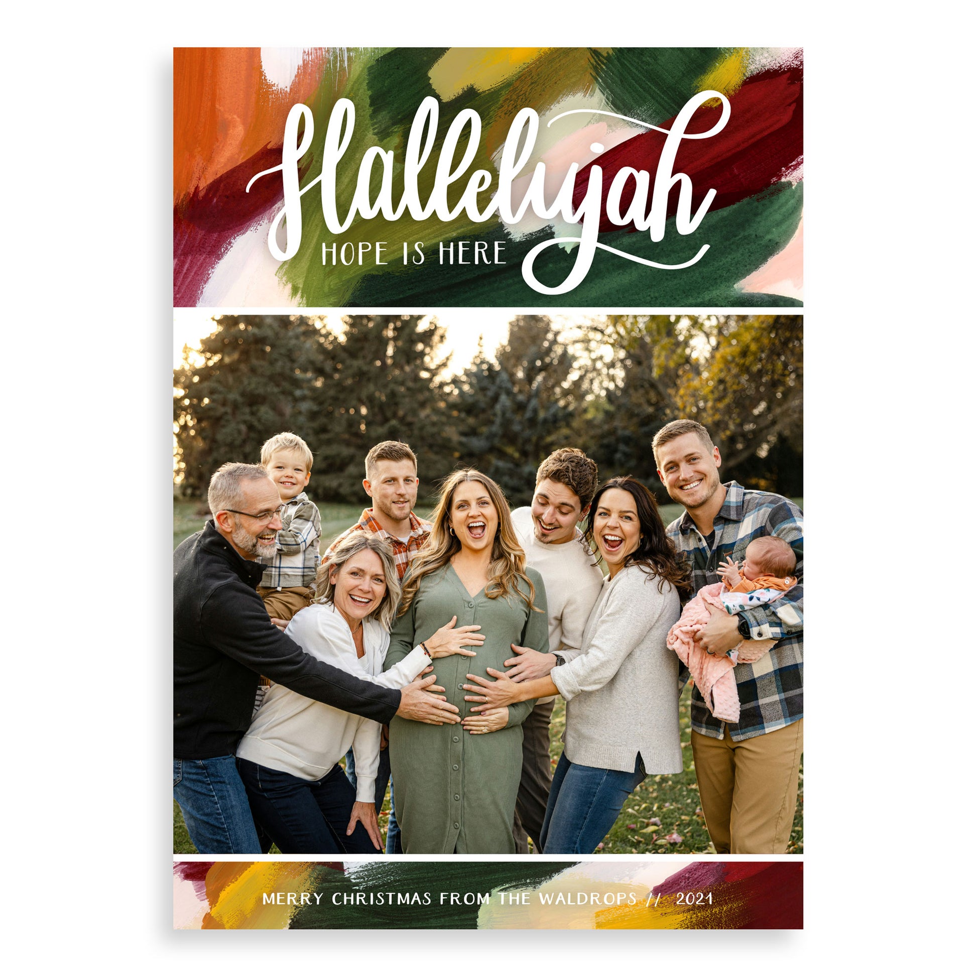 Hallelujah Photo Christmas Cards from Muscadine Press