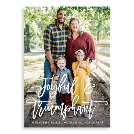 Joyful & Triumphant Christmas Cards
