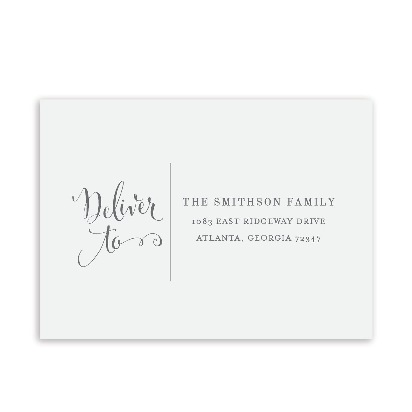 Recipient Address Printing
