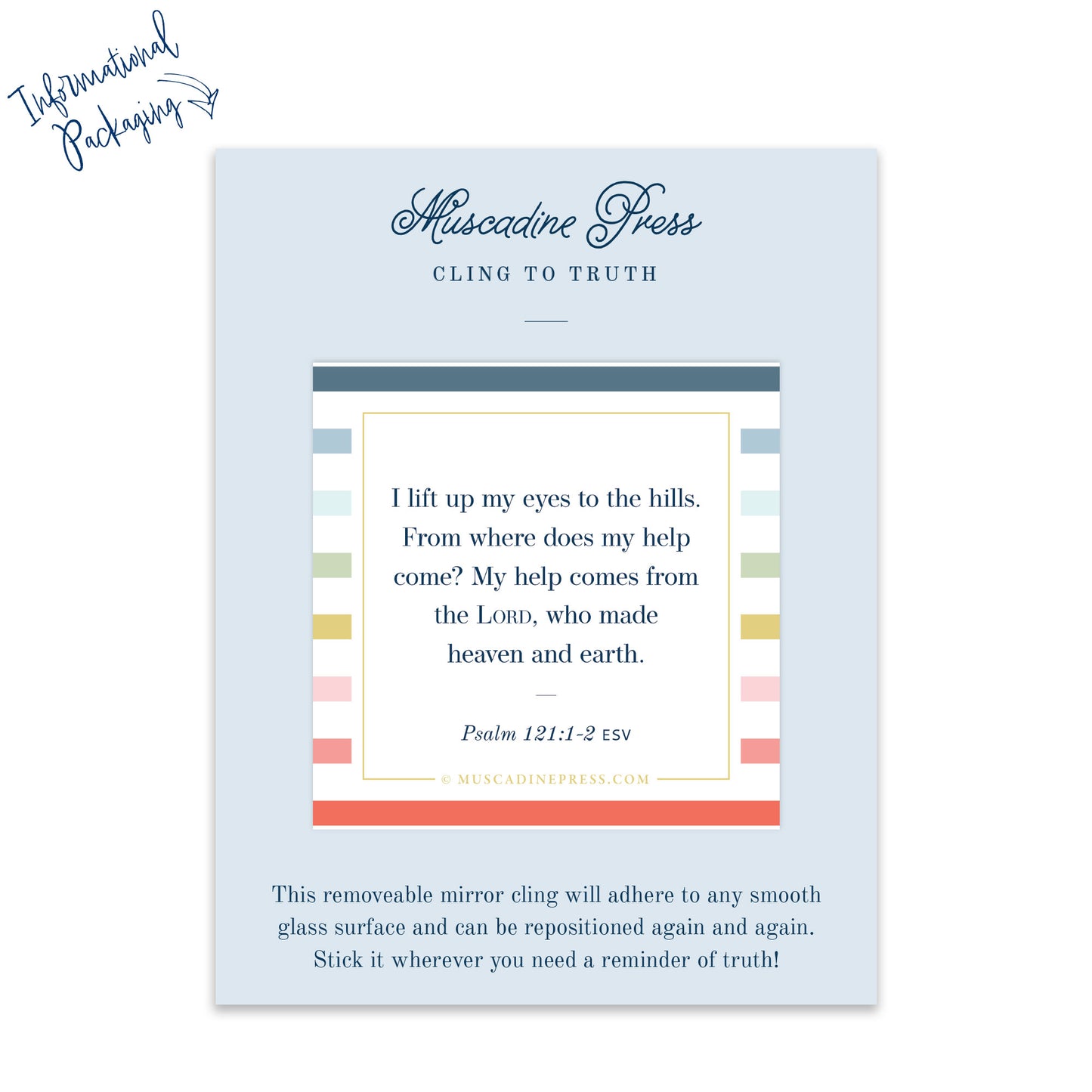 Scripture Mirror Cling
