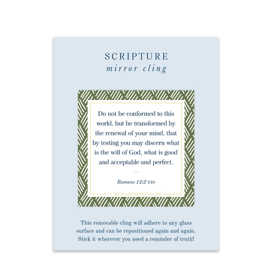 Scripture Mirror Cling