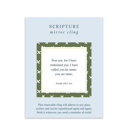 Scripture Mirror Cling