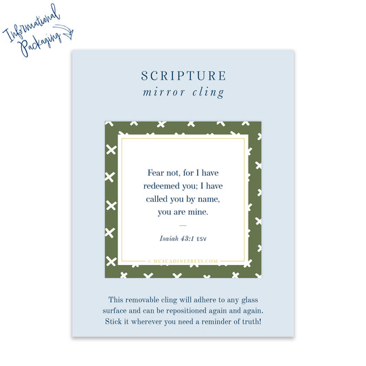 Scripture Mirror Cling