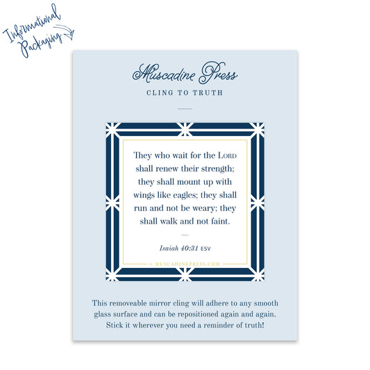 Scripture Mirror Cling