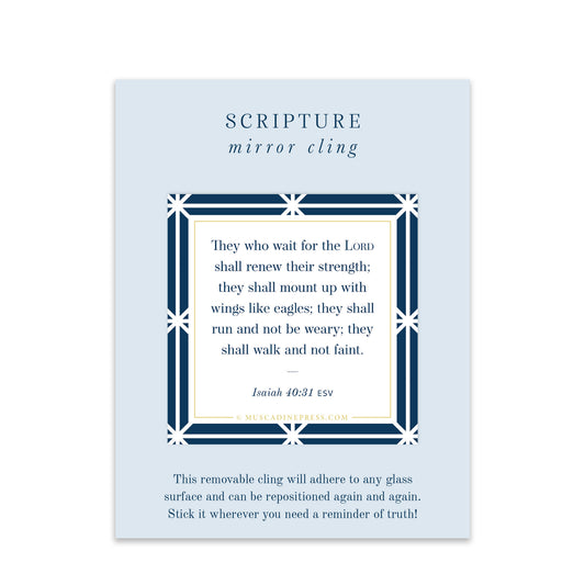 Scripture Mirror Cling