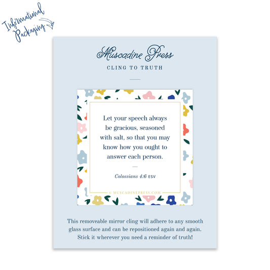 Scripture Mirror Cling