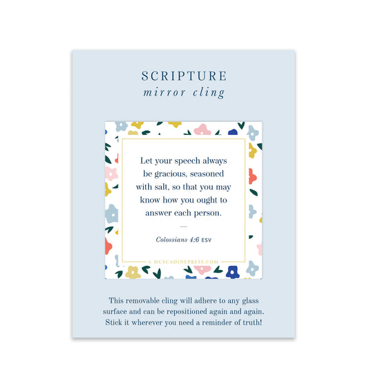 Scripture Mirror Cling
