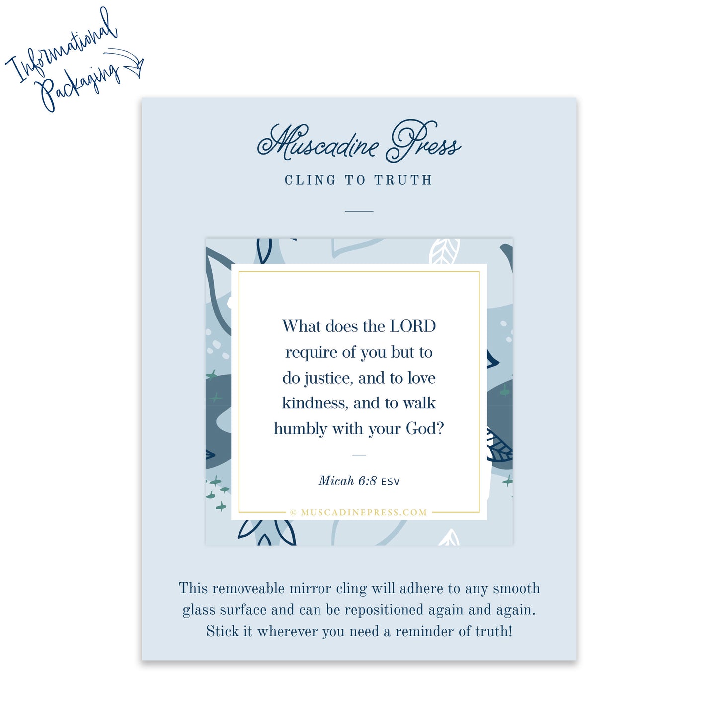 Scripture Mirror Cling