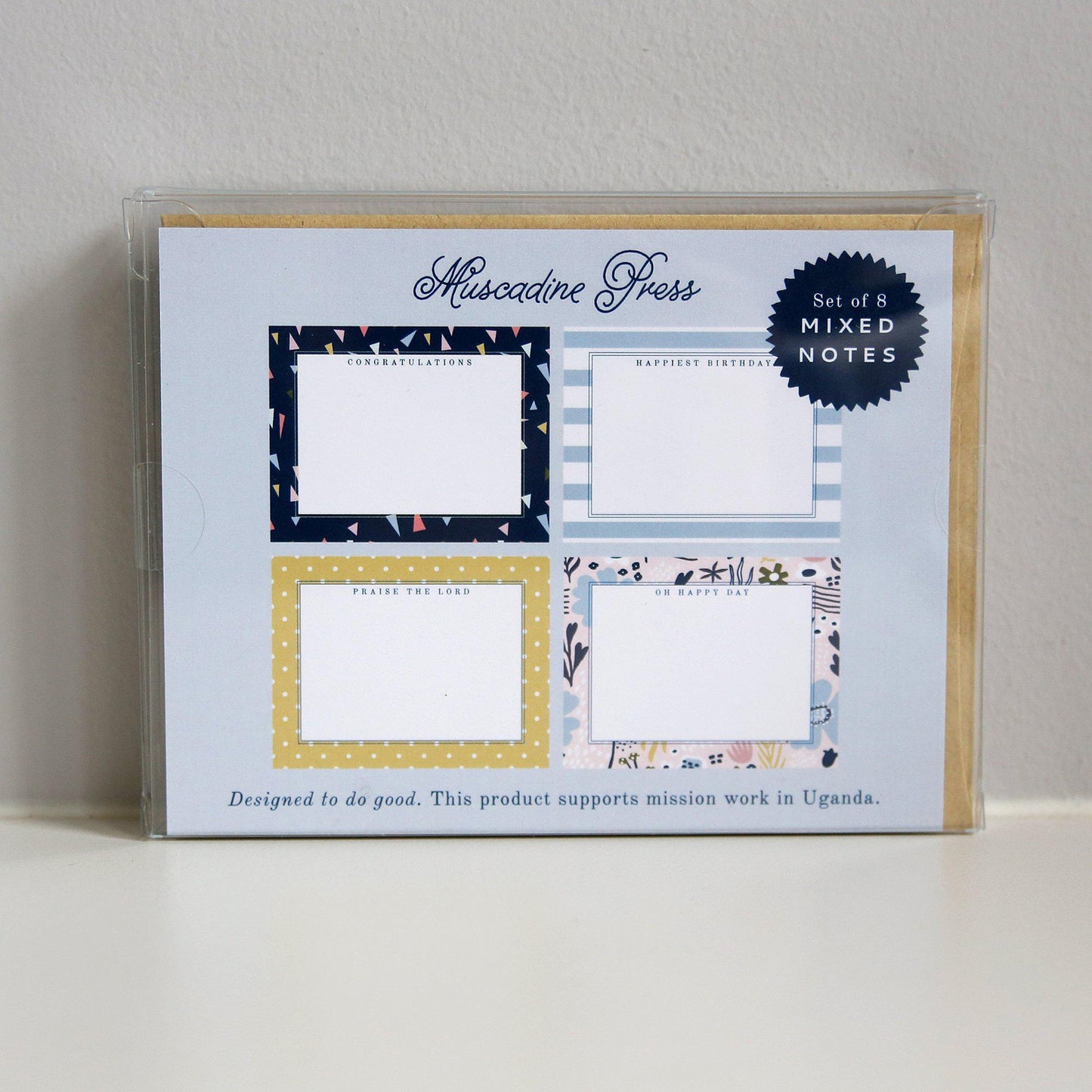 Simple little notes to celebrate moments big and small from Muscadine Press.