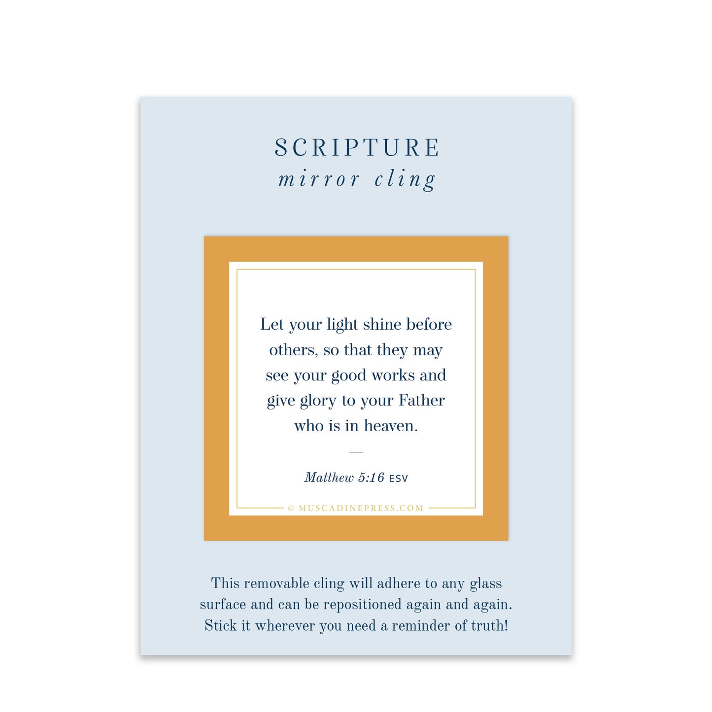 Scripture Mirror Cling