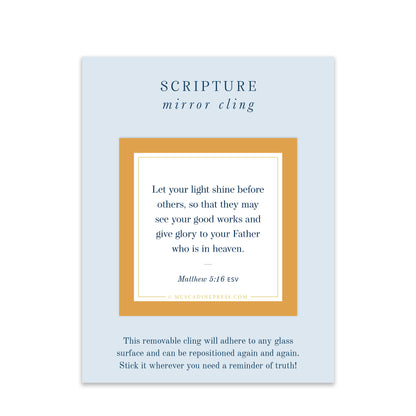 Scripture Mirror Cling