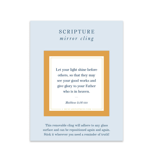 Scripture Mirror Cling