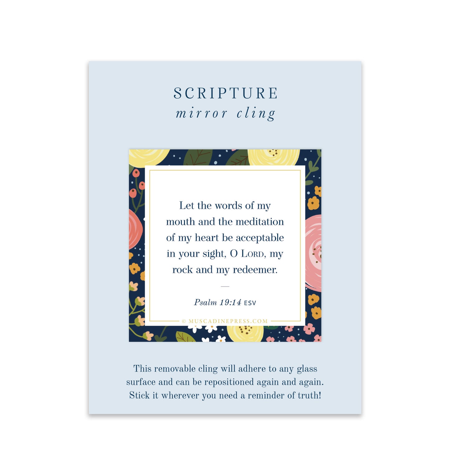 Scripture Mirror Cling