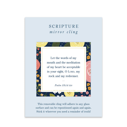 Scripture Mirror Cling