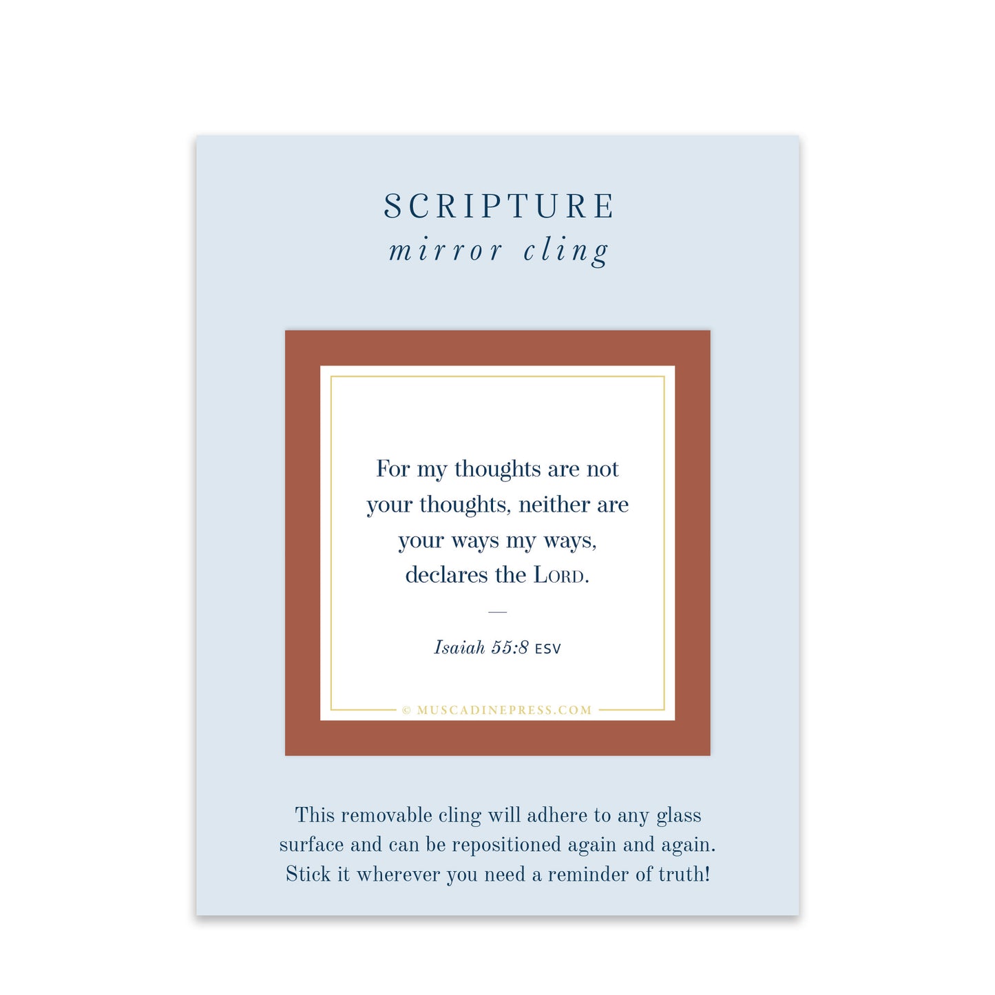Scripture Mirror Cling