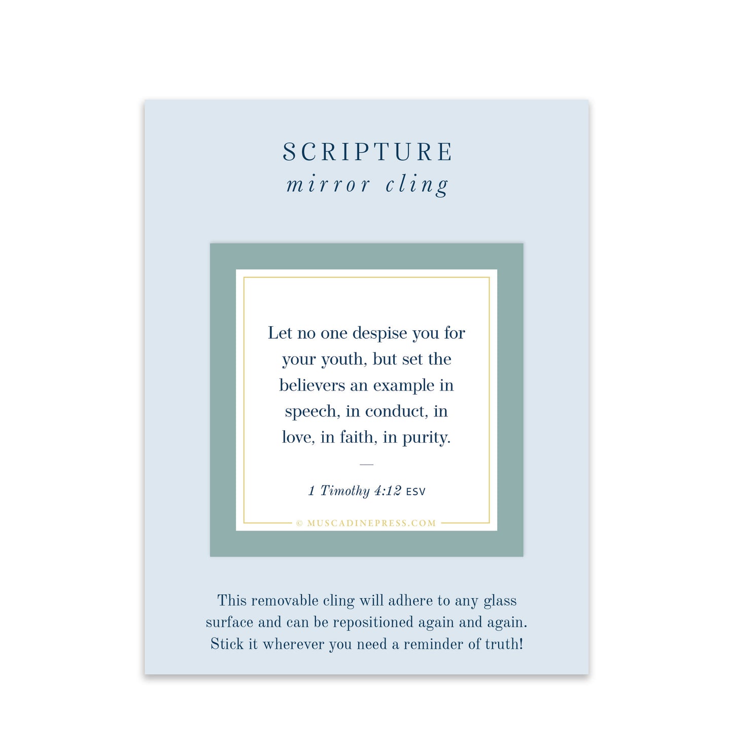 Scripture Mirror Cling