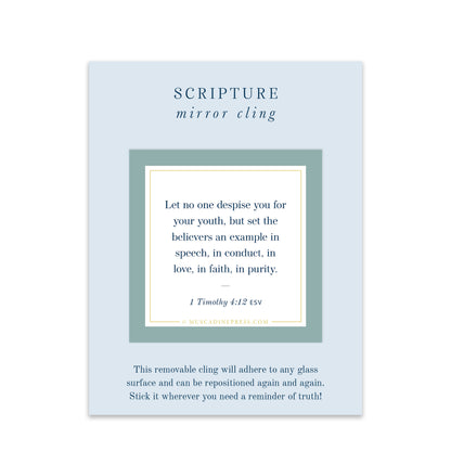Scripture Mirror Cling