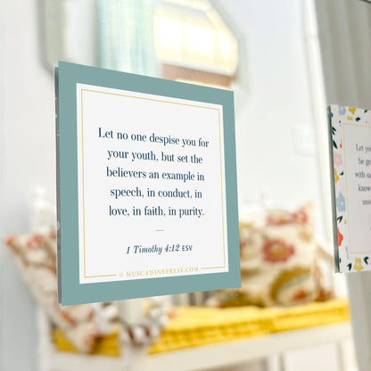 Scripture Mirror Cling