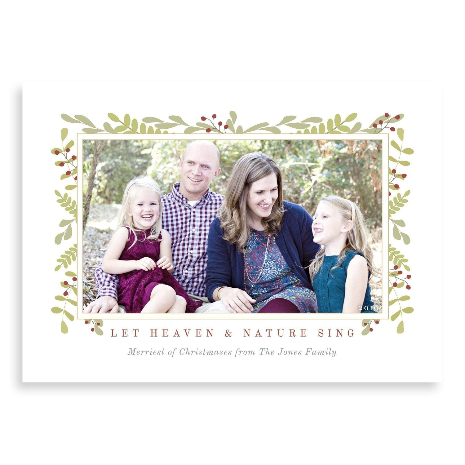 Christmas Garland Photo Cards by Muscadine Press