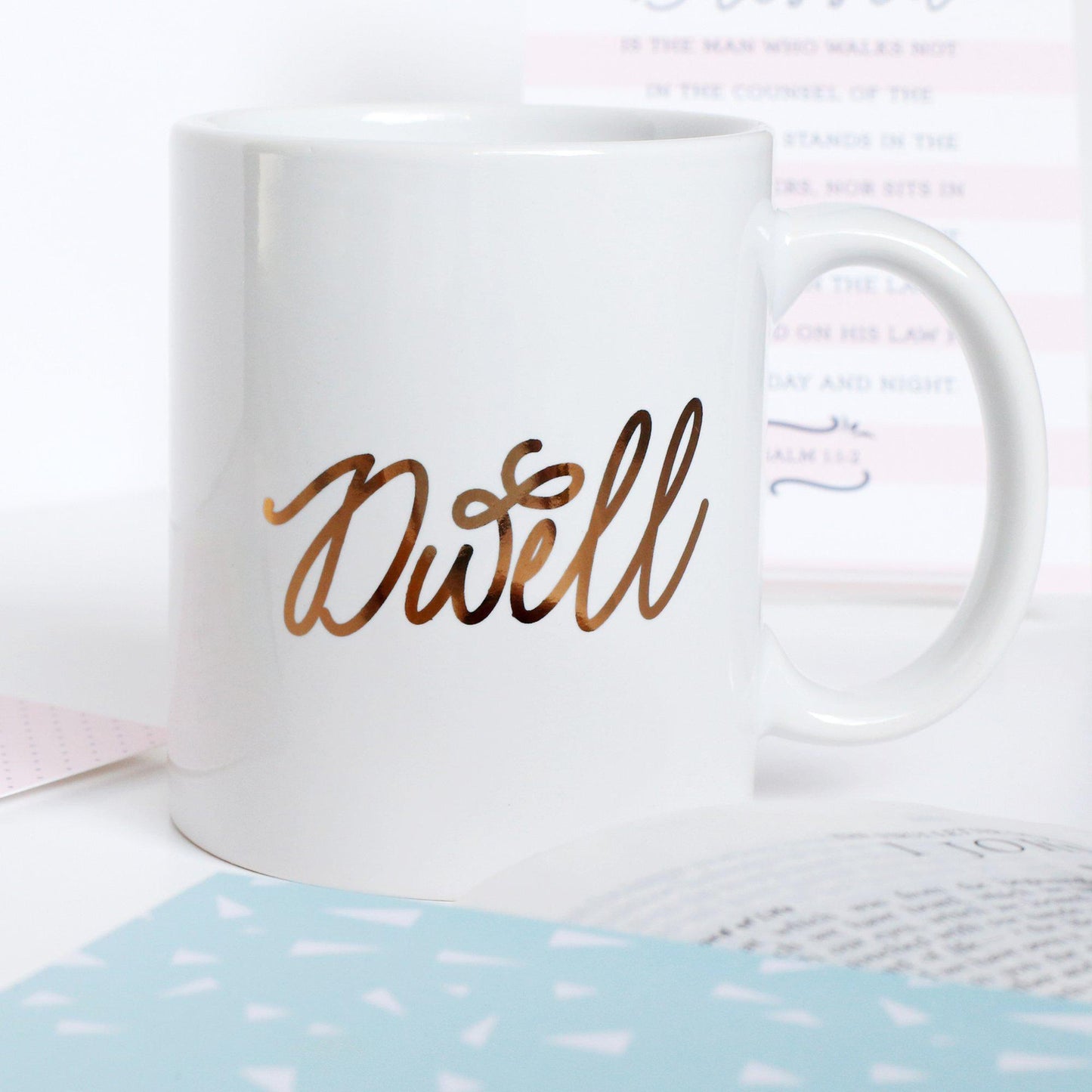 Gold Foil Dwell Mug from Muscadine Press.