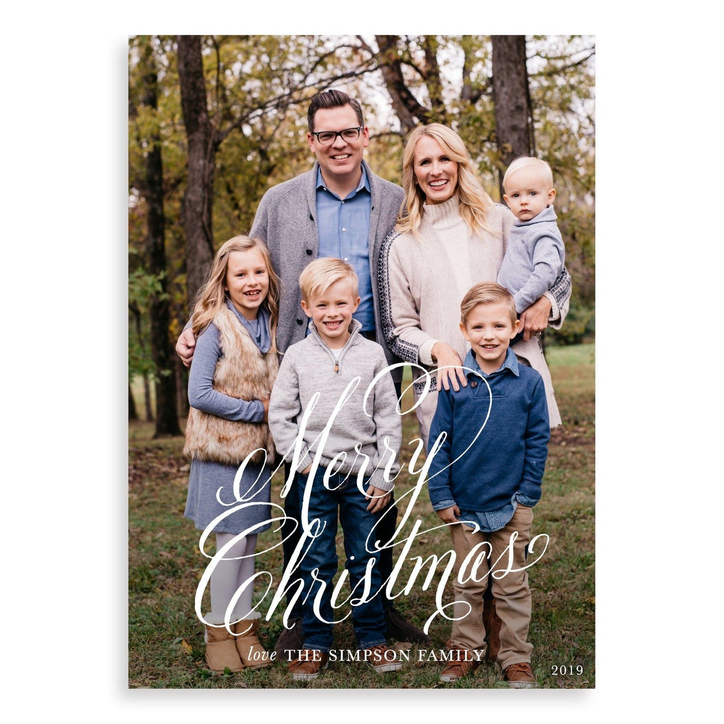 Scripted Photo Christmas Cards