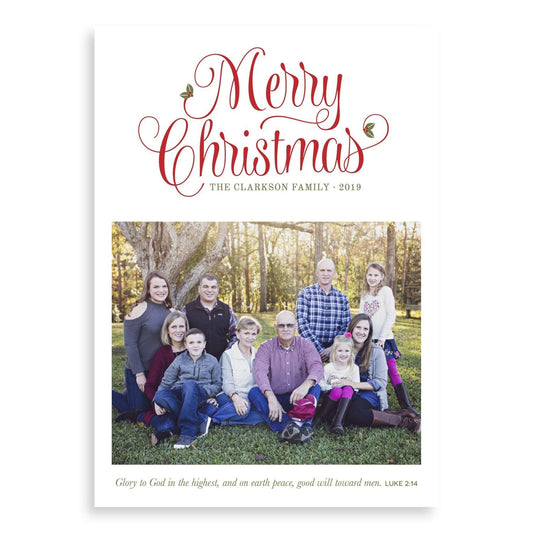 Merry Christmas Traditional Christmas Cards